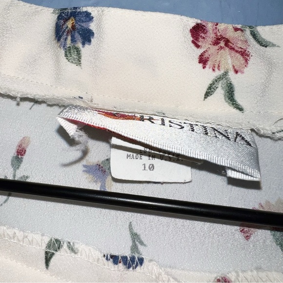 Vintage Floral midi skirt Size 10 - Picture 7 of 7